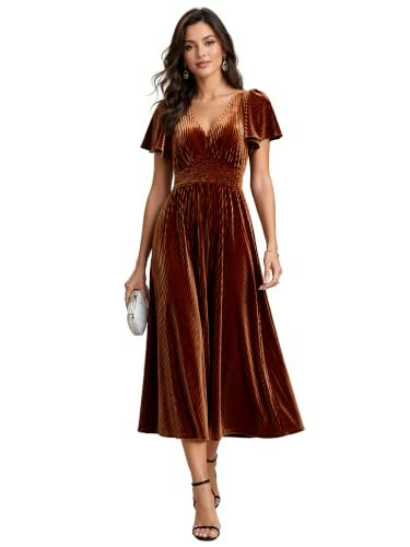 Ever-Pretty Women's Velvet Midi Semi-Formal Dress: $55.24 Ever-Pretty Women's Velvet Midi Semi-Formal Dress: $55.24