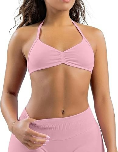 Women's Strappy Halter Seamless Sports Bra: $12.73 Women's Strappy Halter Seamless Sports Bra: $12.73