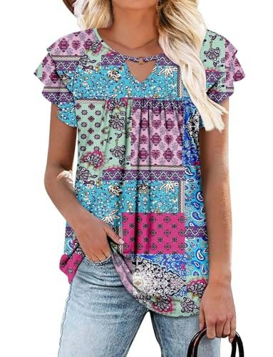 Women's Ruffle Sleeve Tunic Top: $8.07 Women's Ruffle Sleeve Tunic Top: $8.07
