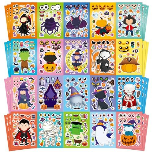 Halloween-Themed Sticker Sets 60-Sheet Pack: $6.98 Halloween-Themed Sticker Sets 60-Sheet Pack: $6.98