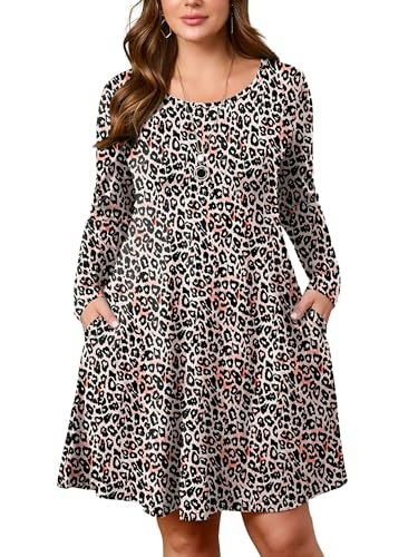 AusLook Women's Plus Size Floral A-Line Swing Dress: $15.29 AusLook Women's Plus Size Floral A-Line Swing Dress: $15.29