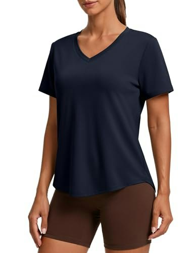 Pinspark Women's Short Sleeve V-Neck Quick-Dry Athletic Shirt: $8.83 Pinspark Women's Short Sleeve V-Neck Quick-Dry Athletic Shirt: $8.83