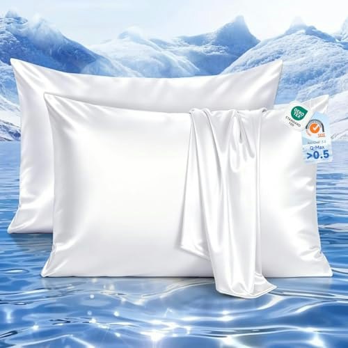 Elegear Cooling Satin Pillowcases 2-Pack: $19.46 Elegear Cooling Satin Pillowcases 2-Pack: $19.46