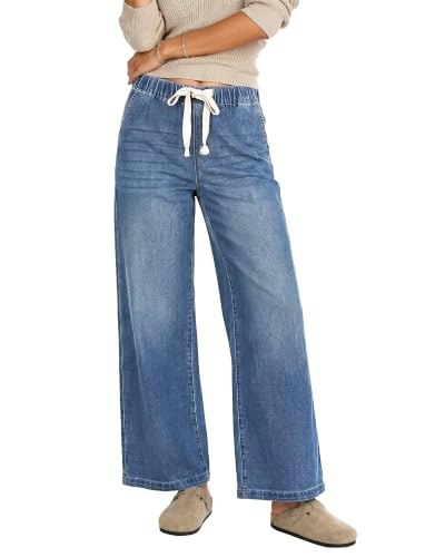 LookbookStore High Waist Wide Leg Jeans: $30.59
