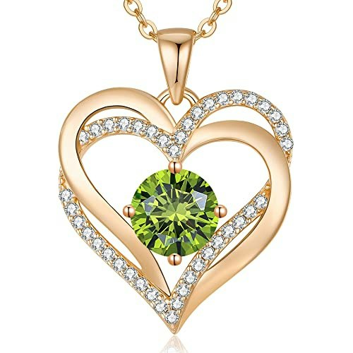 925 Sterling Silver Heart Birthstone Necklace: $96.04 925 Sterling Silver Heart Birthstone Necklace: $96.04