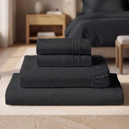 Mellanni Iconic 4-Piece Queen Sheet Set: $33.97