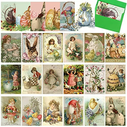Yinder Vintage Easter Cards 24-Pack: $12.99 Yinder Vintage Easter Cards 24-Pack: $12.99