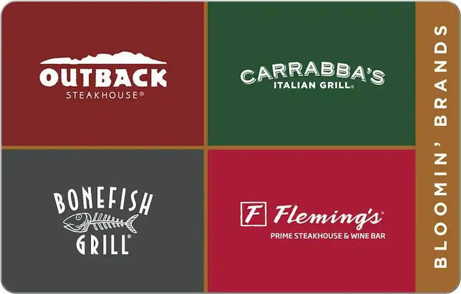 $50 Bloomin' Brands Digital Gift Card: $45