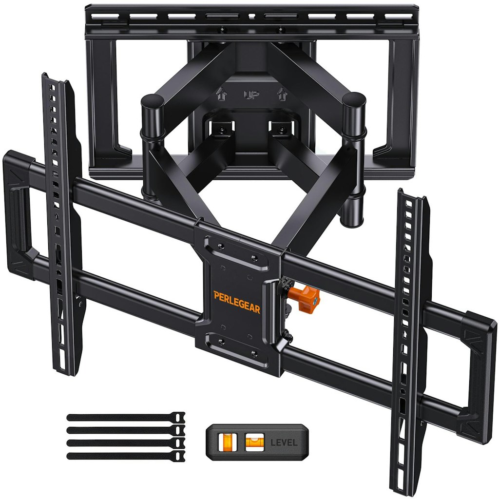 Perlegear Full Motion TV Wall Mount for 42" to 90" TVs: $52