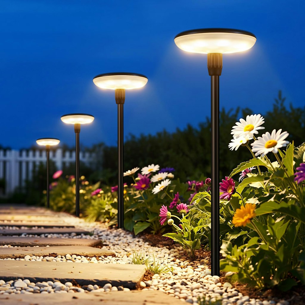 Letmy Solar Pathway Lights 8-Pack: $34