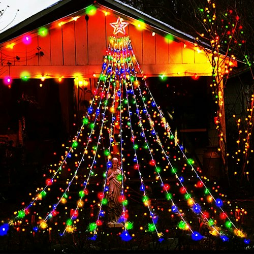 12.6-Foot LED Waterfall Christmas Lights for 2 for $30 + free shipping