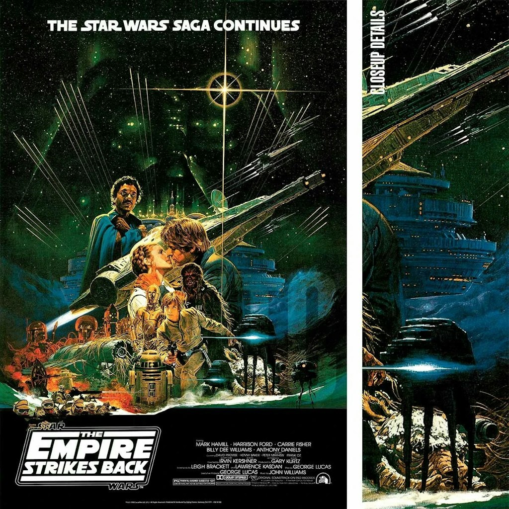 The Empire Strikes Back Movie Poster Canvas Art Prints: From $227 The Empire Strikes Back Movie Poster Canvas Art Prints: From $227