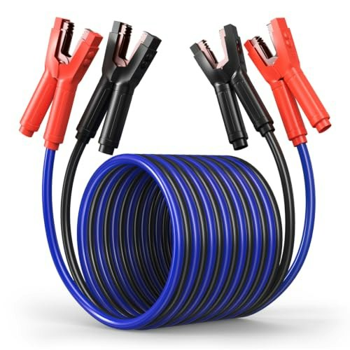 Safemate 0-Gauge 1,000A 20-Foot Heavy Duty Jumper Cables: $38.99