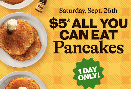 Upcoming: Cracker Barrel National Pancake Day Deal for $5 All You Can Eat + shipping varies