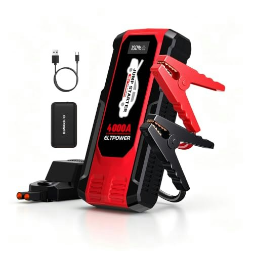 Eltpower 4,000A 74Wh Portable Jump Starter: $41.99