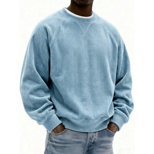 Men's Crewneck Corduroy Sweatshirt for 2 for $14 + $18 shipping
