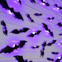 The Holiday Aisle 36-Pc. Lighted 3D Bats Wall Decor for $29 + free shipping w/ $35