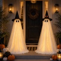 The Holiday Aisle Set of 2 Lighted Halloween Ghost Yard Decorations w/ Remote & Timer for $87 + free shipping