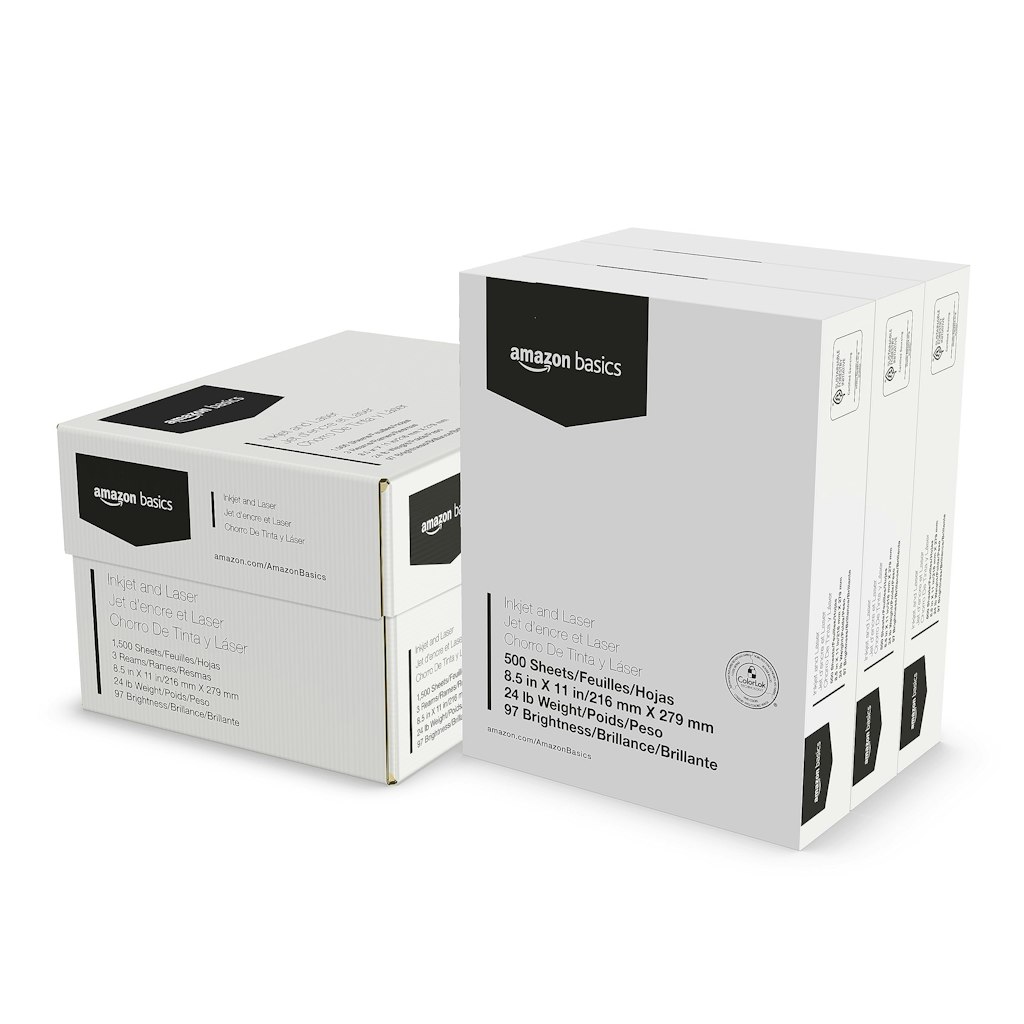 Amazon Basics Multipurpose Copy Printer Paper 1500 Sheets: $24 w/ Sub & Save for Prime