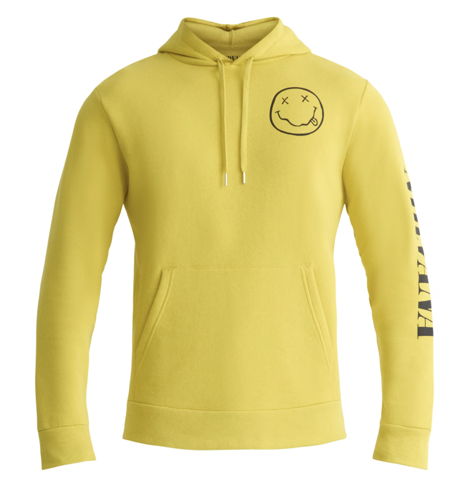 Nirvana Men's Smiley Graphic Pullover Hoodie Sweatshirt: $7.77