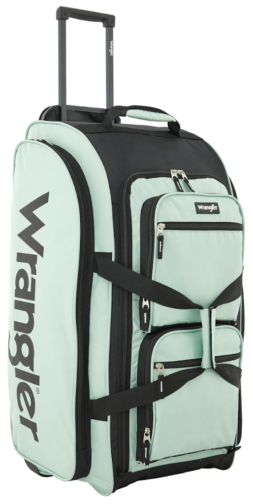 Wrangler Wesley 30" Rolling Duffel Bag: $28