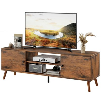 Mid-Century Modern TV Stand for 55" & 60" TVs for $65 + free shipping