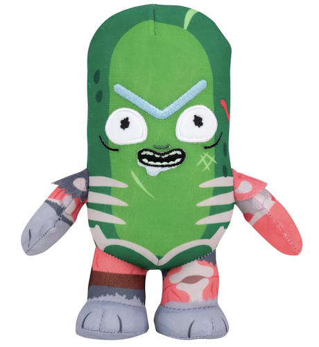 Jazwares Rick & Morty Pickle Rick 8" Plush Toy for $5 + free shipping w/ Prime