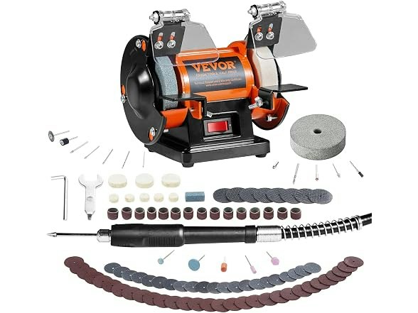 Vevor Bench Polisher & Buffing Machine: $38