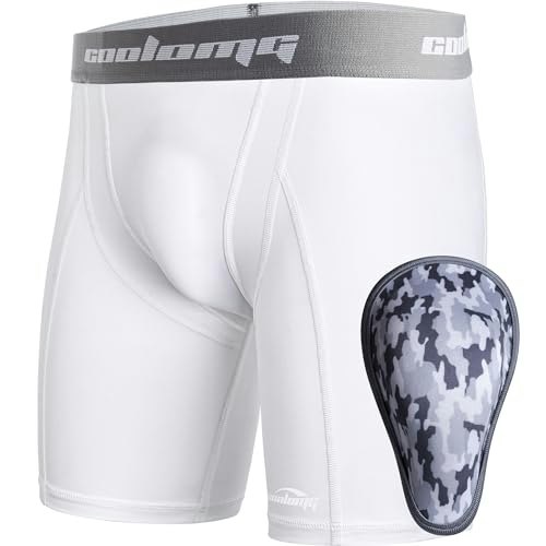 Coolomg Youth Boys Compression Shorts with Athletic Cup: $16.97 Coolomg Youth Boys Compression Shorts with Athletic Cup: $16.97