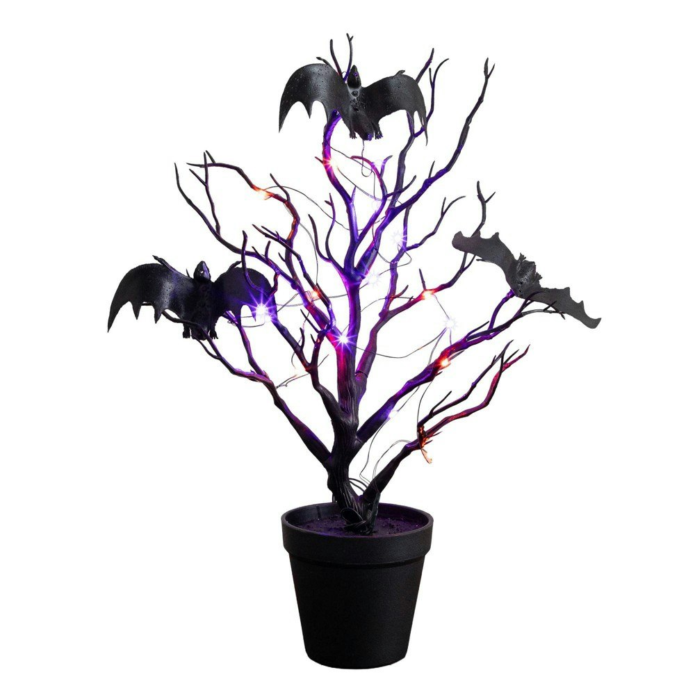 Nearly Natural 16-inch Pre-Lit Artificial Halloween Spooky Twig Tree: $23.99
