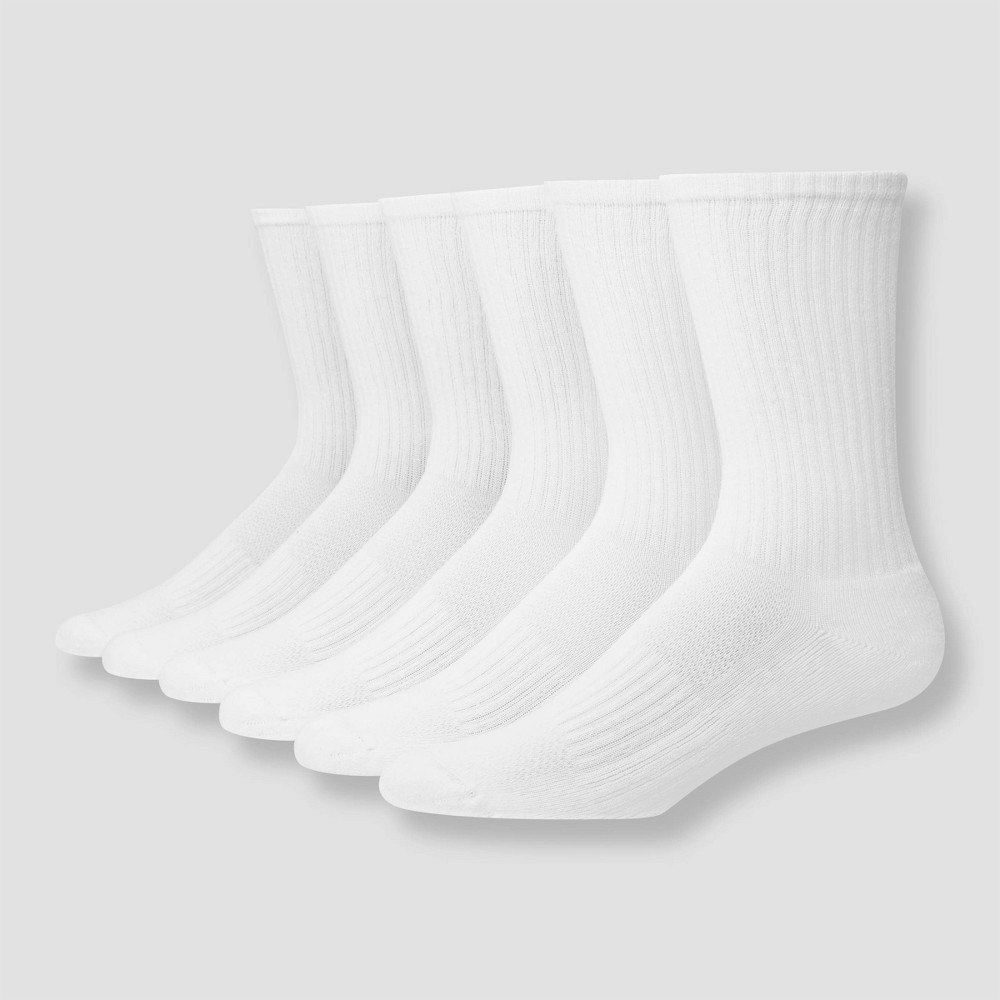 Hanes Men's Big & Tall Performance Cushioned Crew Socks 6-Pack: $20 Hanes Men's Big & Tall Performance Cushioned Crew Socks 6-Pack: $20