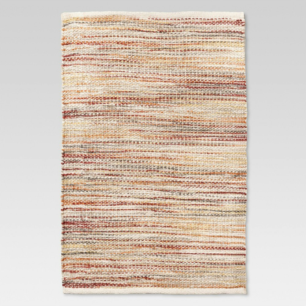 Threshold 2'x3' Woven Multi-Stripe Accent Rug: $20