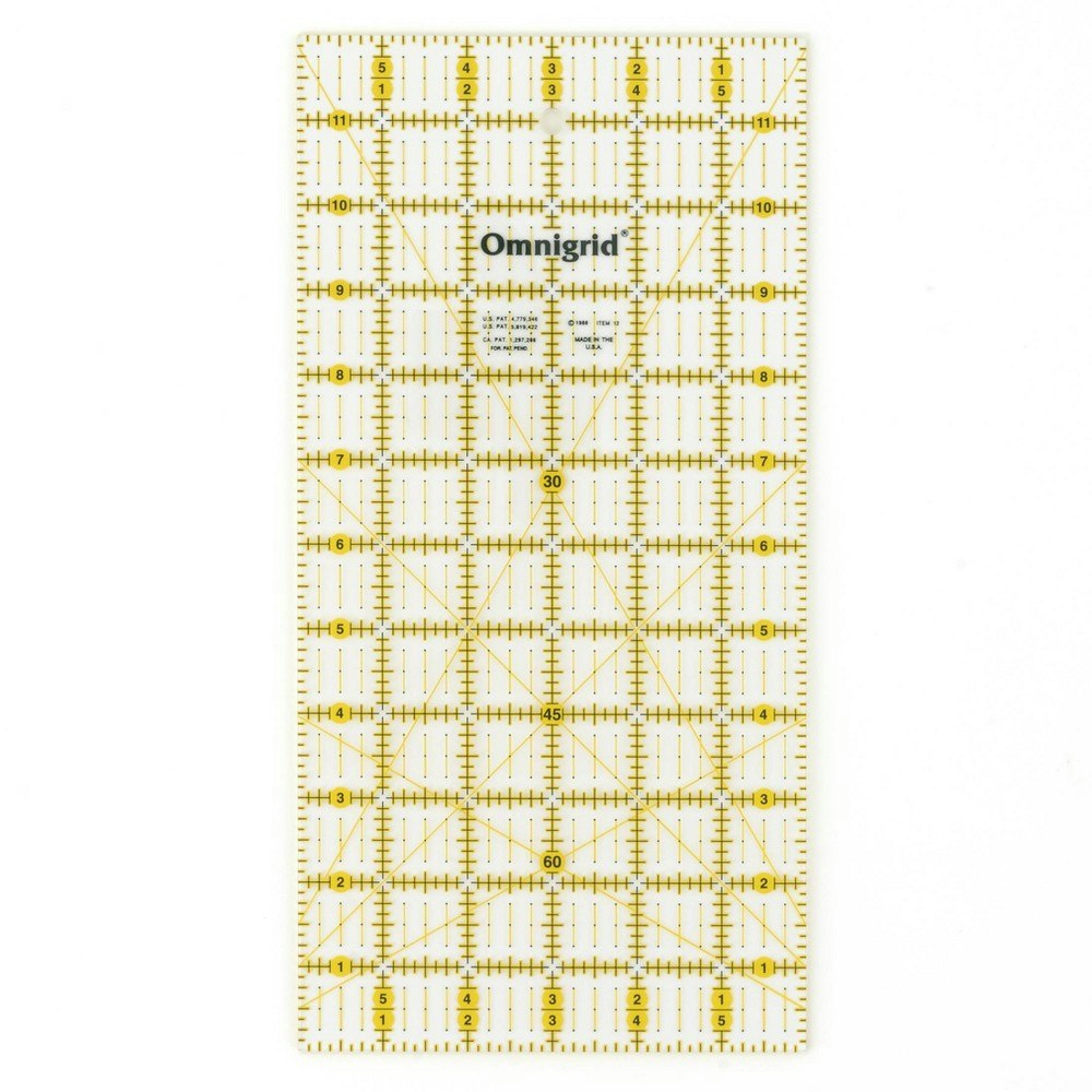 Omnigrid 6" x 12" Rectangle Quilting and Sewing Ruler: $21.99 Omnigrid 6" x 12" Rectangle Quilting and Sewing Ruler: $21.99
