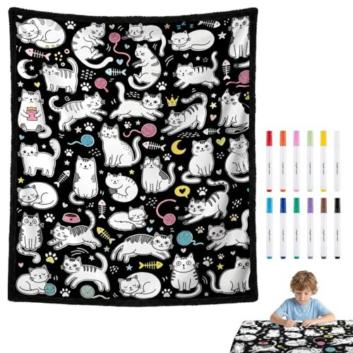 Sivarel DIY Coloring Blanket Kit 12-Marker Set: $29.74 Sivarel DIY Coloring Blanket Kit 12-Marker Set: $29.74