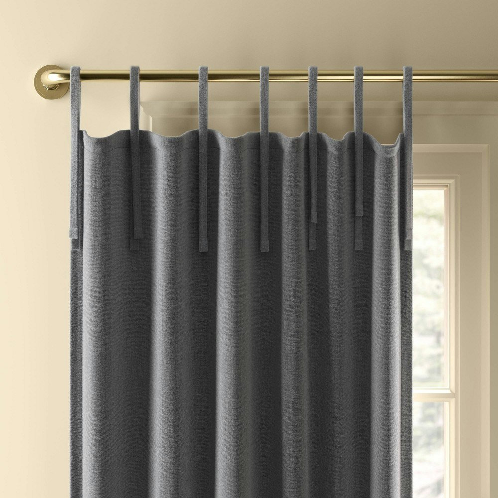 Threshold 50\"x63\" Aruba Blackout Tie-Top Curtain Panel: $25 Threshold 50\"x63\" Aruba Blackout Tie-Top Curtain Panel: $25
