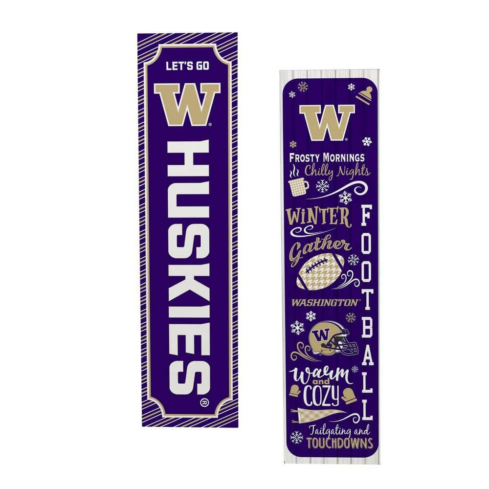 University of Washington 47-inch Double-Sided Leaner Porch Sign: $70