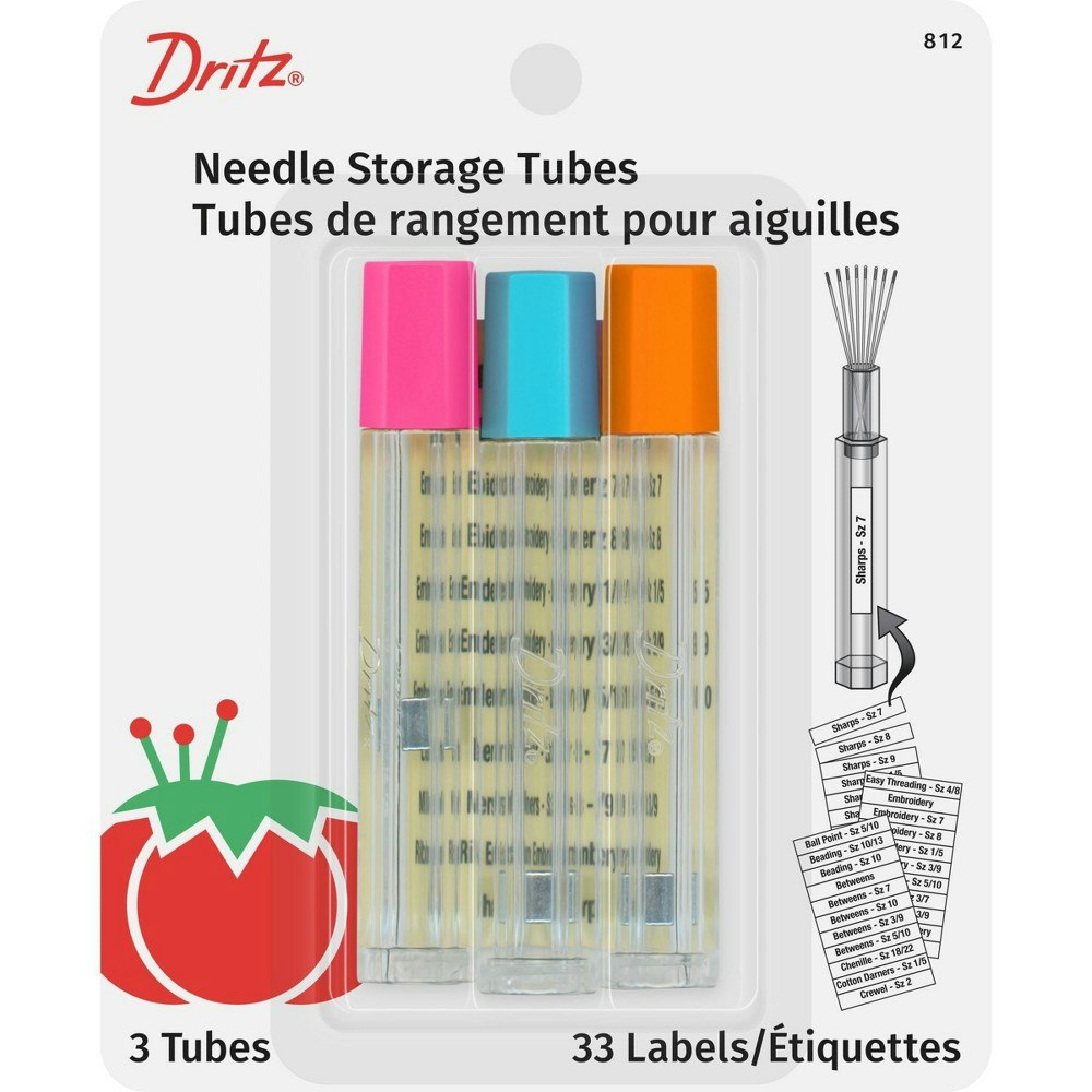 Dritz Needle Storage Tubes 3-Pack: $11.99 Dritz Needle Storage Tubes 3-Pack: $11.99