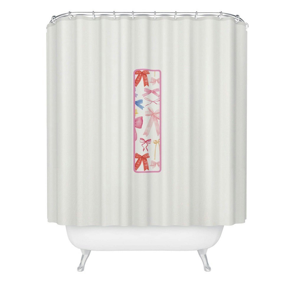 Deny Designs April Lane Fancy Bow Monogram I Shower Curtain: $69.99 Deny Designs April Lane Fancy Bow Monogram I Shower Curtain: $69.99