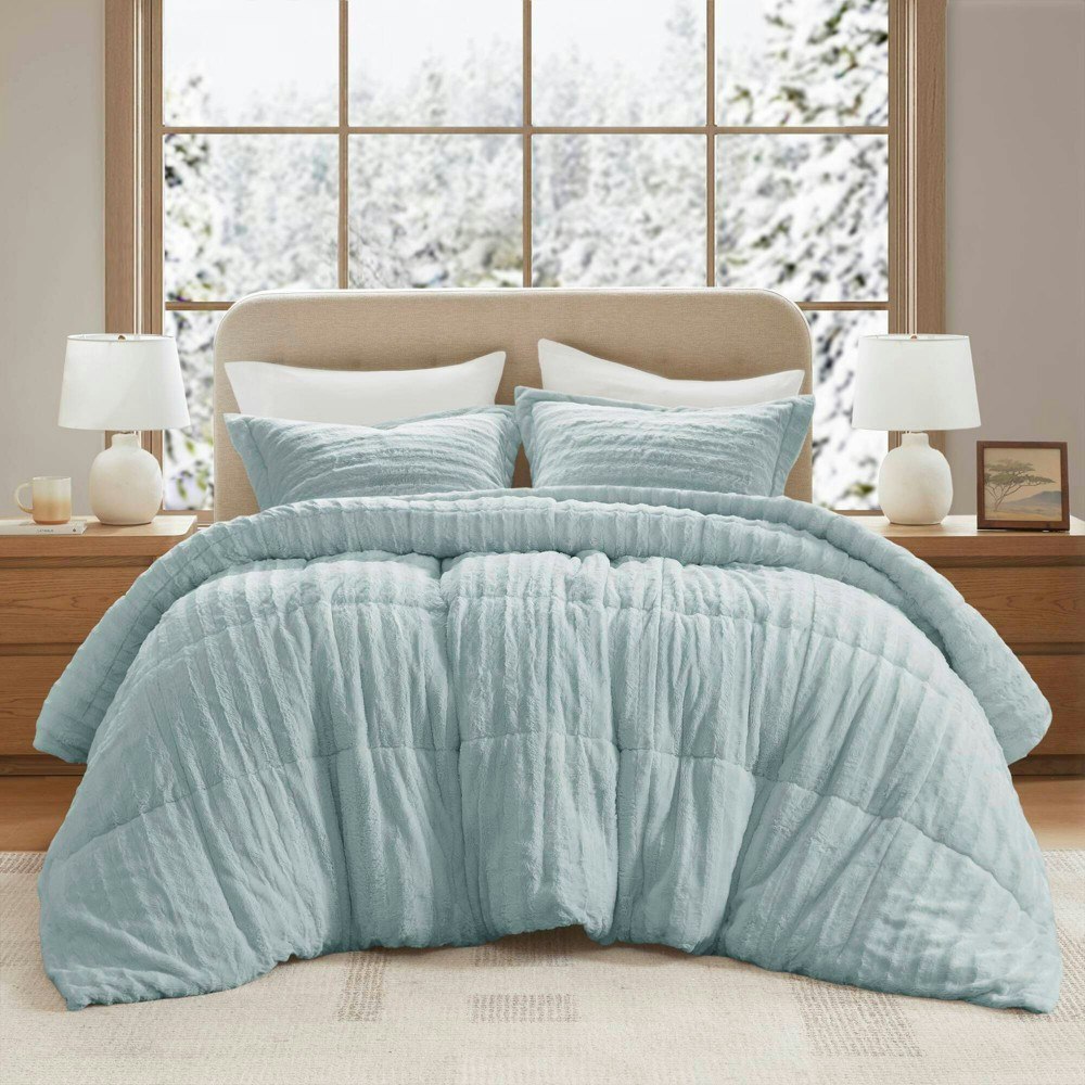 Madison Park York King/California King Faux Fur Comforter 3-Piece Set: $89.99 Madison Park York King/California King Faux Fur Comforter 3-Piece Set: $89.99