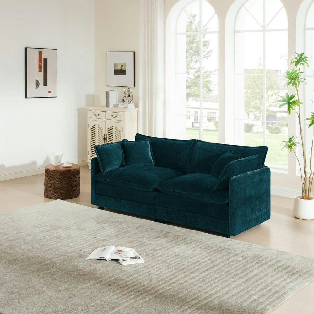 Modern 75.9-inch Chenille Modular Sectional Sofa: $592.39 Modern 75.9-inch Chenille Modular Sectional Sofa: $592.39