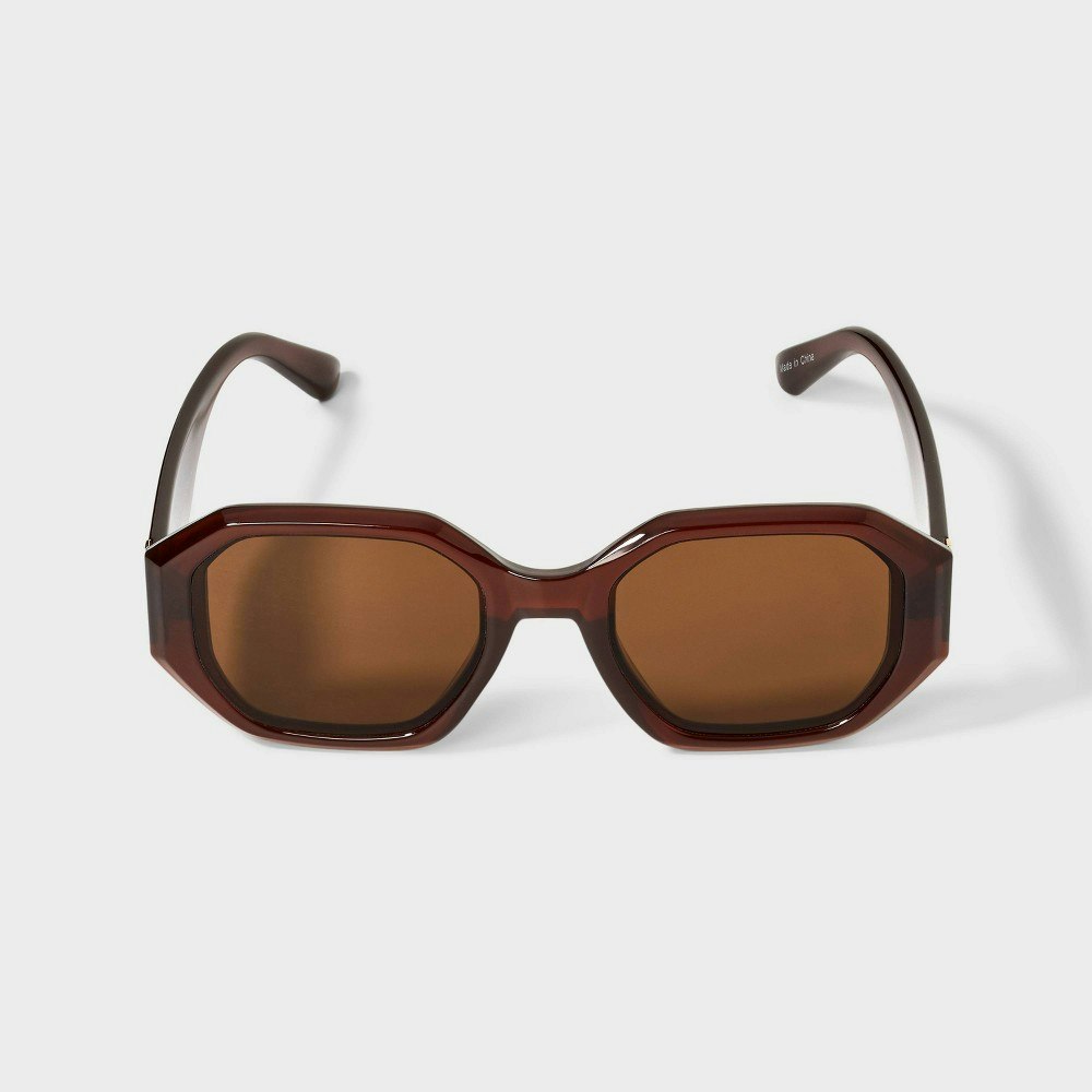 A New Day Women's Angular Rectangle Sunglasses: $18