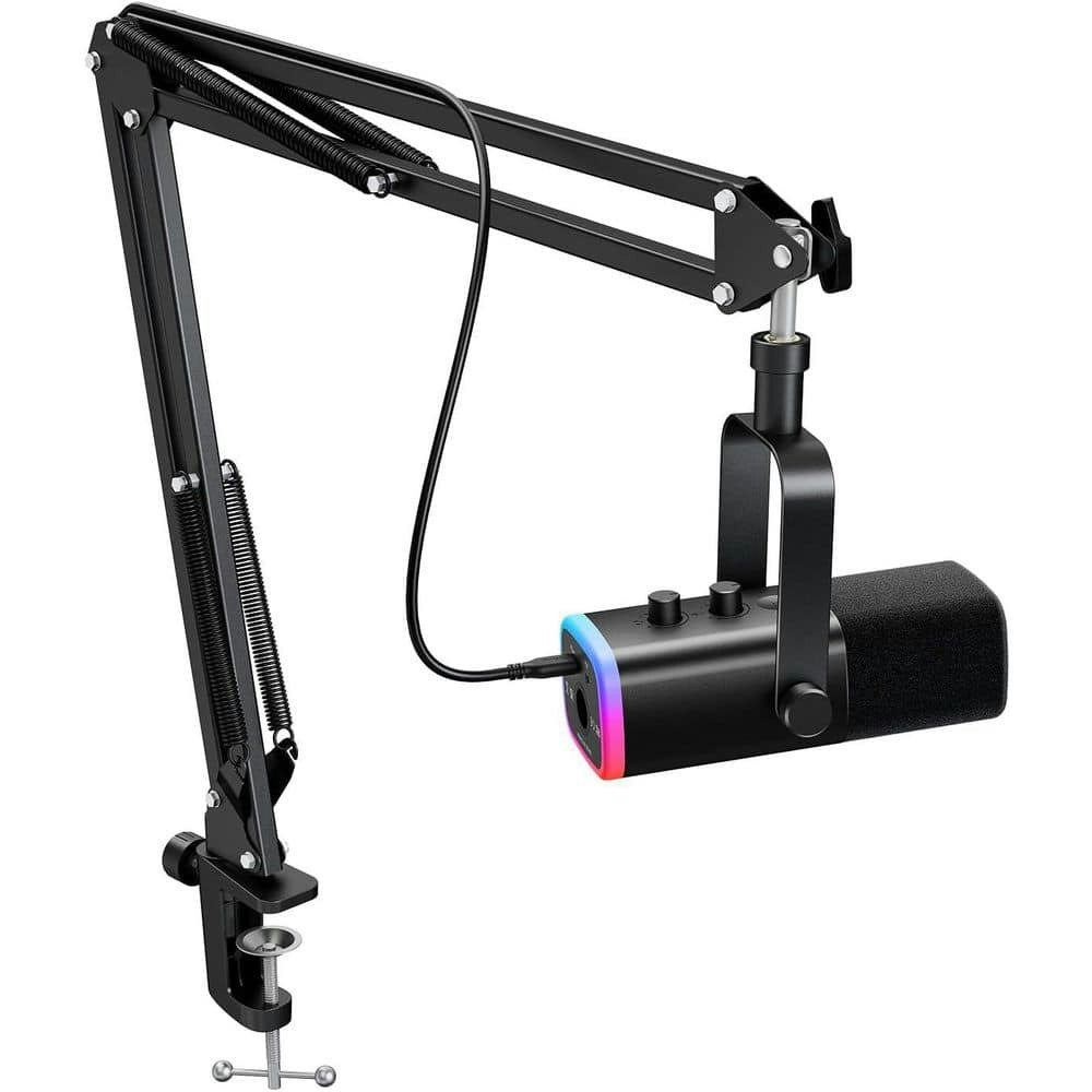 XLR/USB Dynamic Gaming Microphone Set with Boom Arm Stand: $115.97