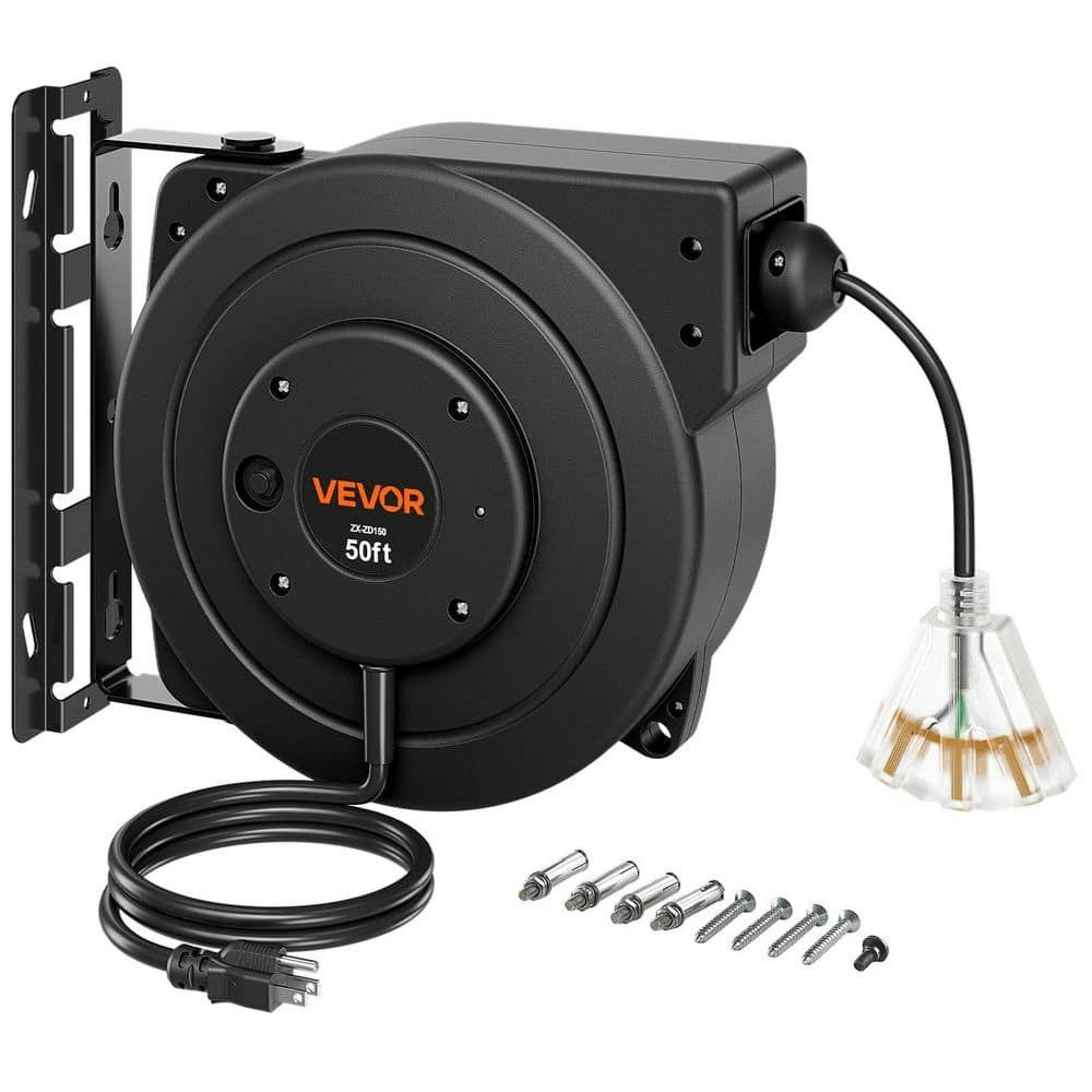 50-Foot 14/3 13-Amp Retractable Extension Cord Reel: $101.99