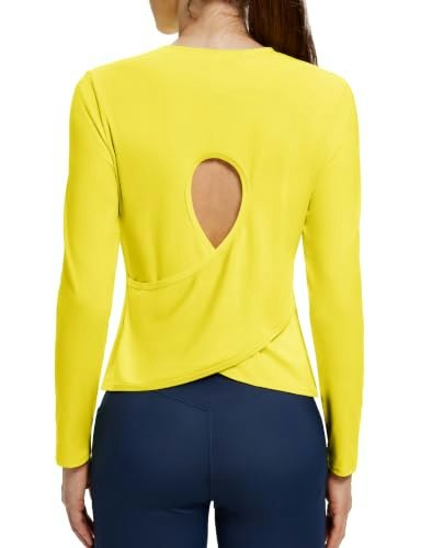 Alaroo Women's Long Sleeve Open Back Workout Top: $14.98 Alaroo Women's Long Sleeve Open Back Workout Top: $14.98