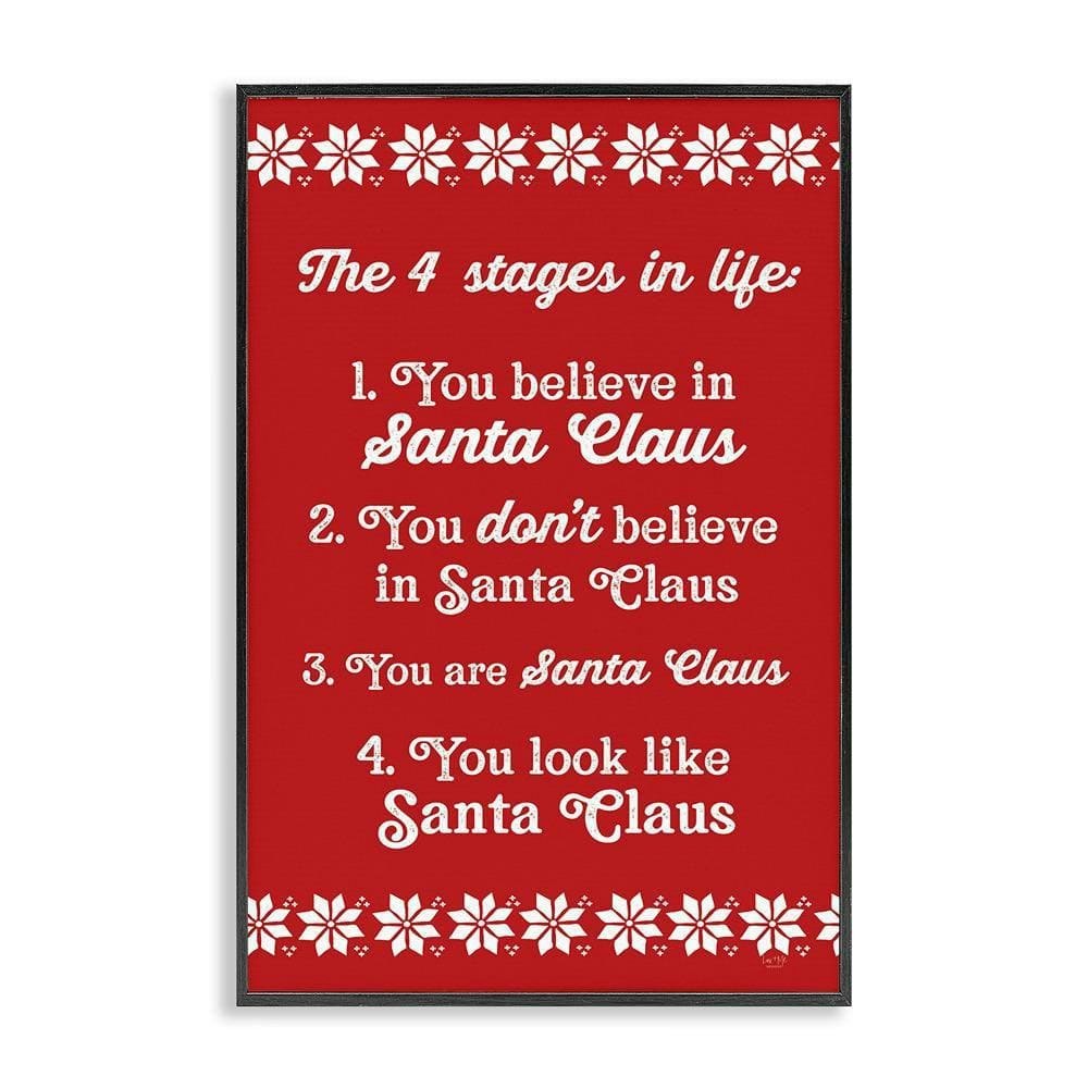 Lux + Me Designs 30" x 20" Santa Claus 4-Stages in Life Framed Giclee Art Print: $62.33 Lux + Me Designs 30" x 20" Santa Claus 4-Stages in Life Framed Giclee Art Print: $62.33