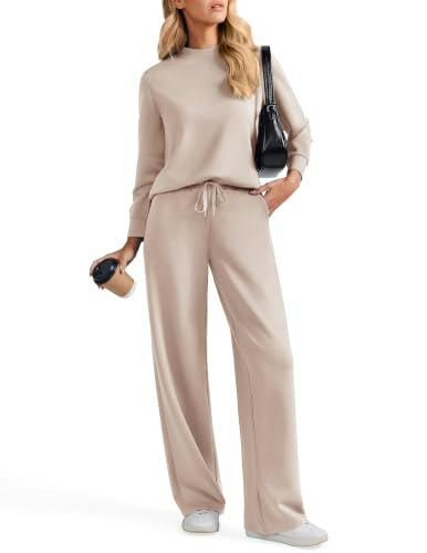 Pinspark Women's Two-Piece Mock Neck Sweatsuit Set: $36.53 Pinspark Women's Two-Piece Mock Neck Sweatsuit Set: $36.53
