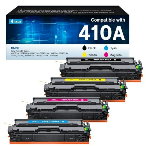 HP 410A CF410A Toner Cartridge 4-Pack: $50.44 HP 410A CF410A Toner Cartridge 4-Pack: $50.44