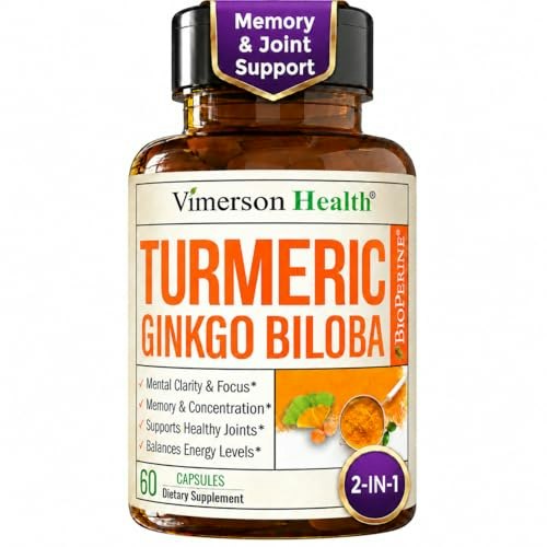 Ginko Biloba and Organic Turmeric 120mg Capsules 60-Count: $19.50 Ginko Biloba and Organic Turmeric 120mg Capsules 60-Count: $19.50