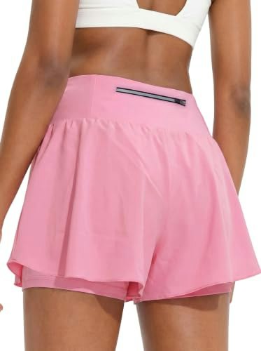 Cokqu Women's High-Waisted Athletic Shorts with Pockets: $19.98 Cokqu Women's High-Waisted Athletic Shorts with Pockets: $19.98