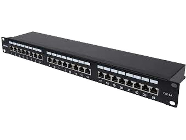 Intellinet 24-Port Cat6a Shielded Patch Panel: $69.99